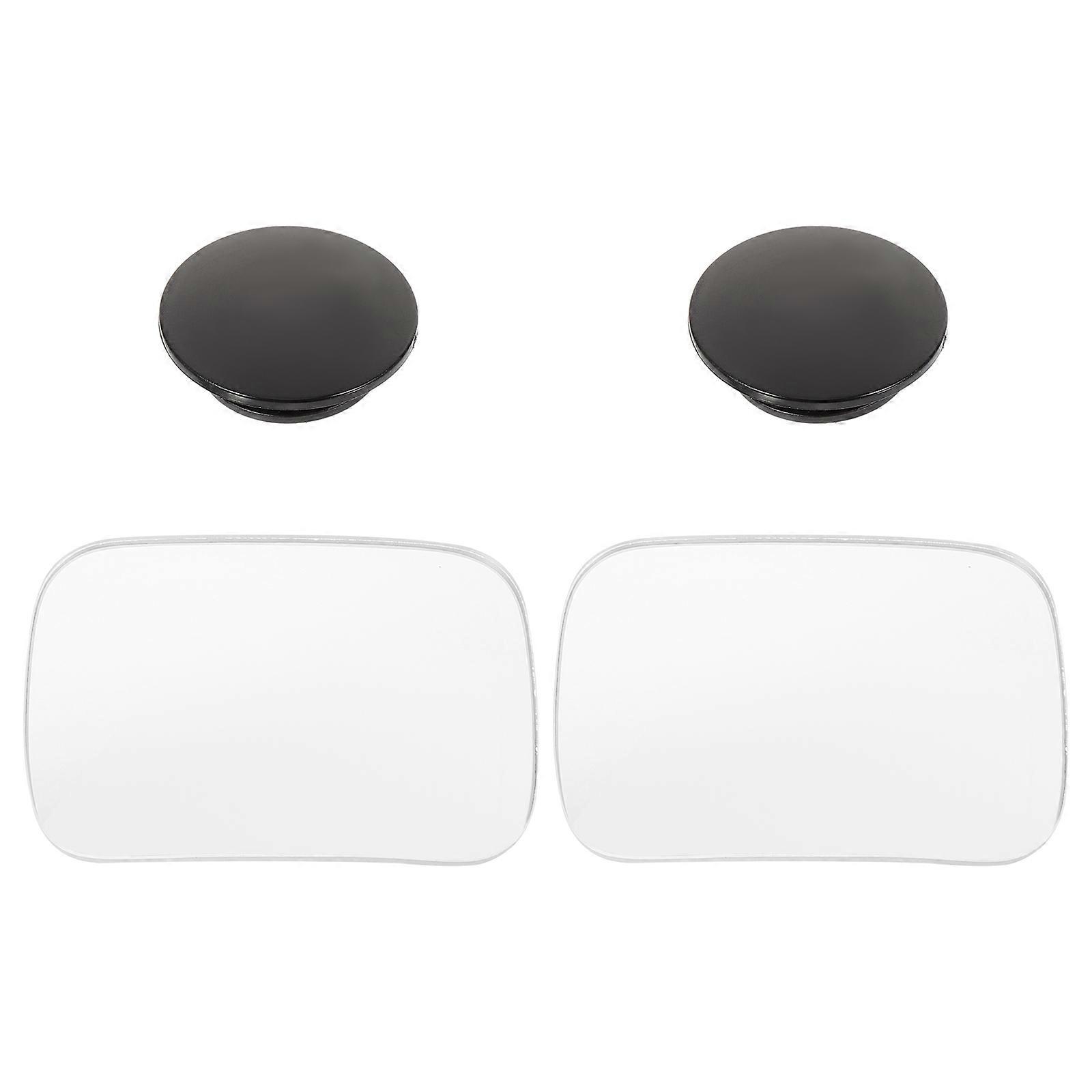 Car Boundless Mirror Adjustable Wide Angle Mirror for 2Pairs Set
