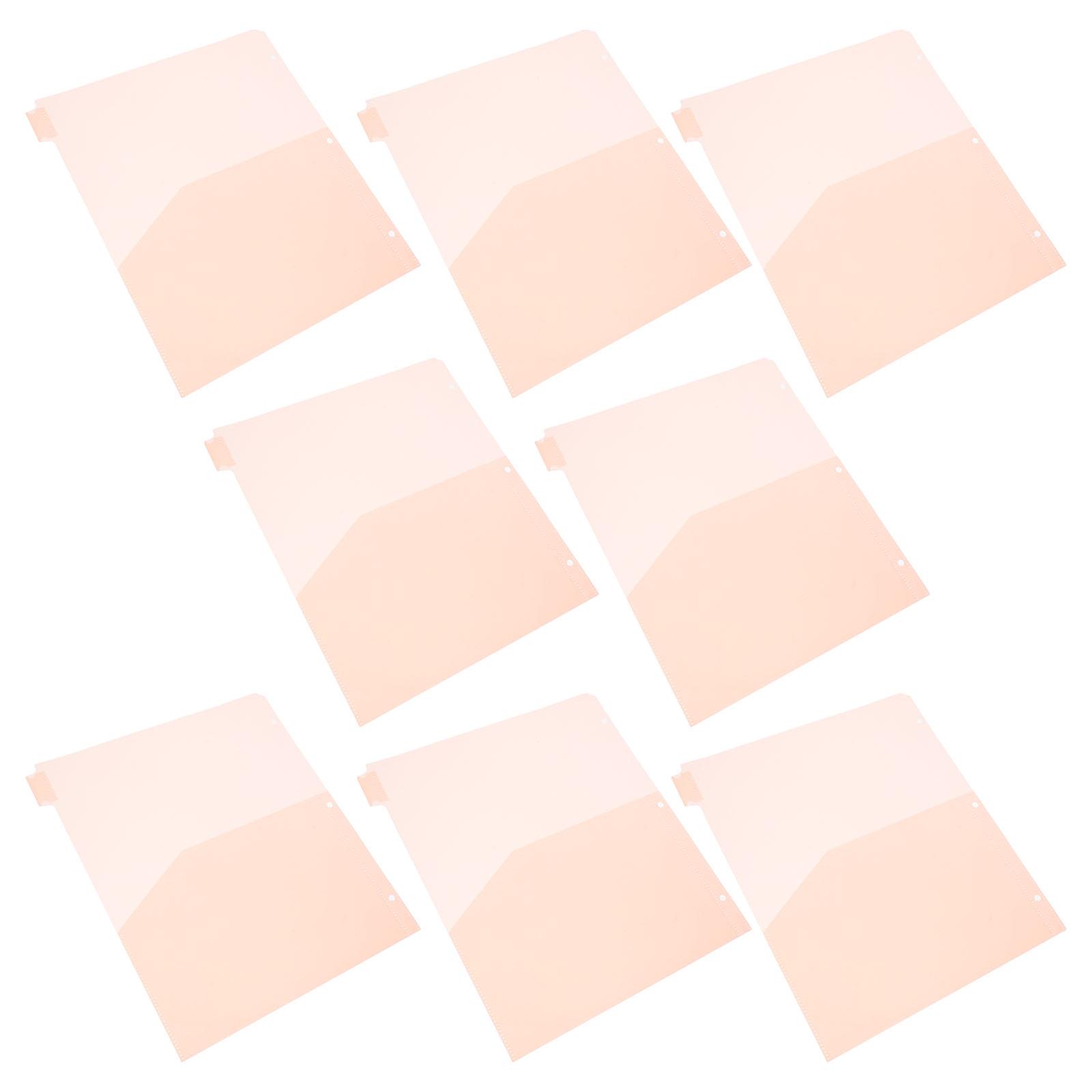 Office Supplies Plastic Binder Dividers with Pocket for Document Filing 24Pcs