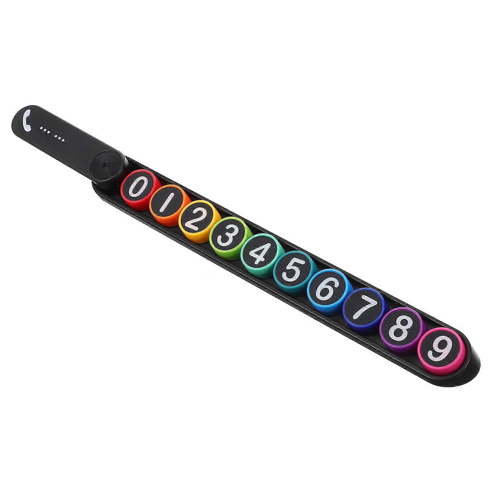 Car Temporary Parking Card Phone with 5Pcs Plastic Material