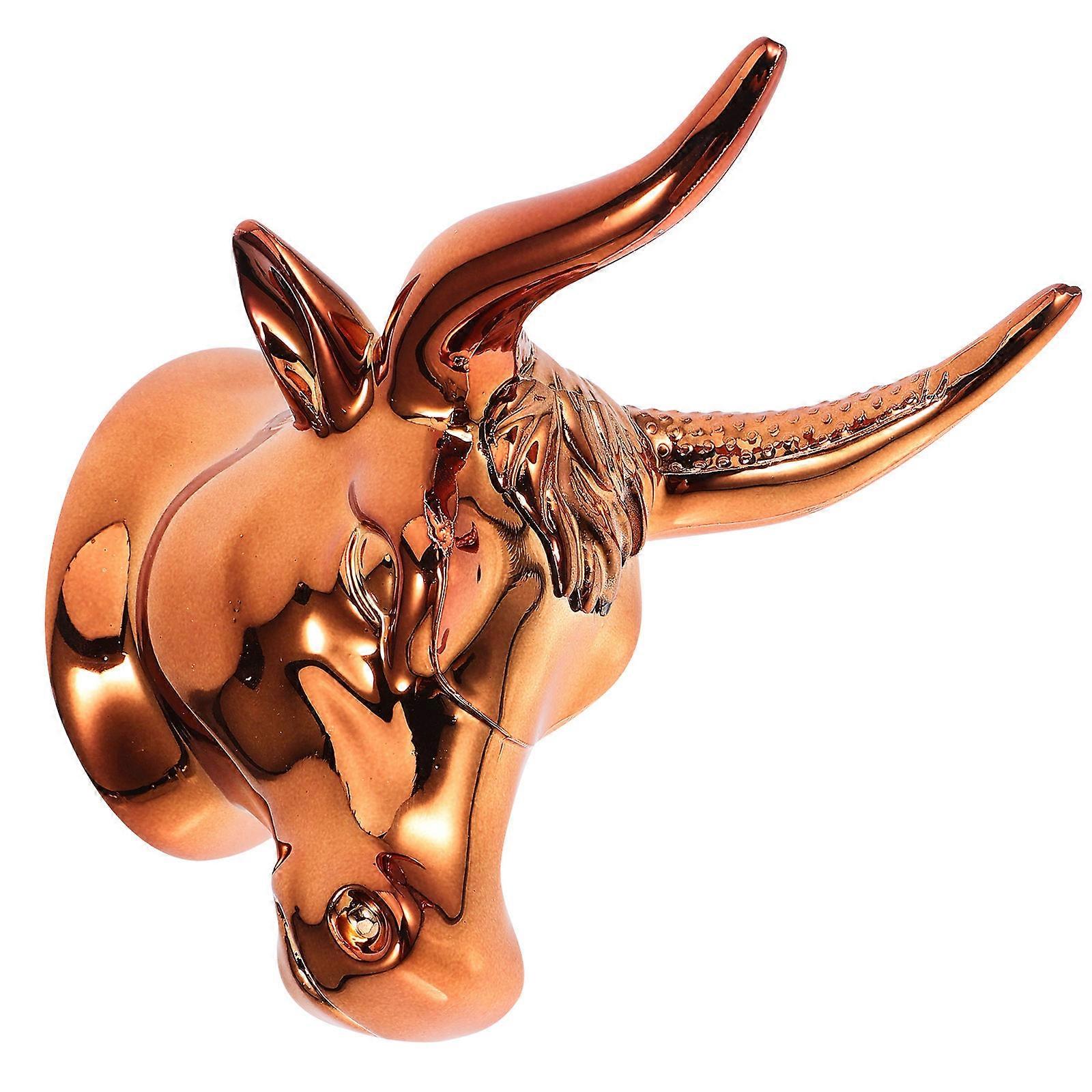 Guitar Hanger Ox Head Shaped Wall Mount for 2Sets Creative Storage