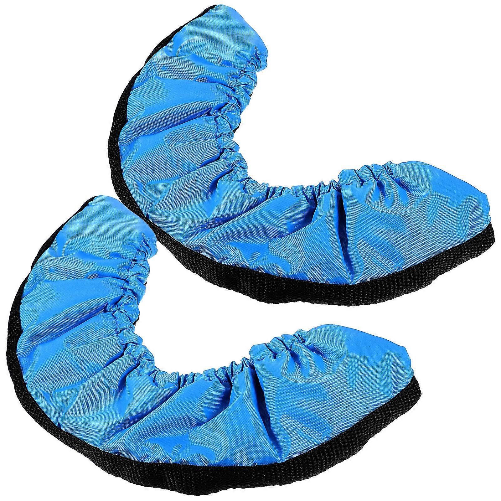 1Pair Skating Shoes Protector for Absorbent Use Blue Cover