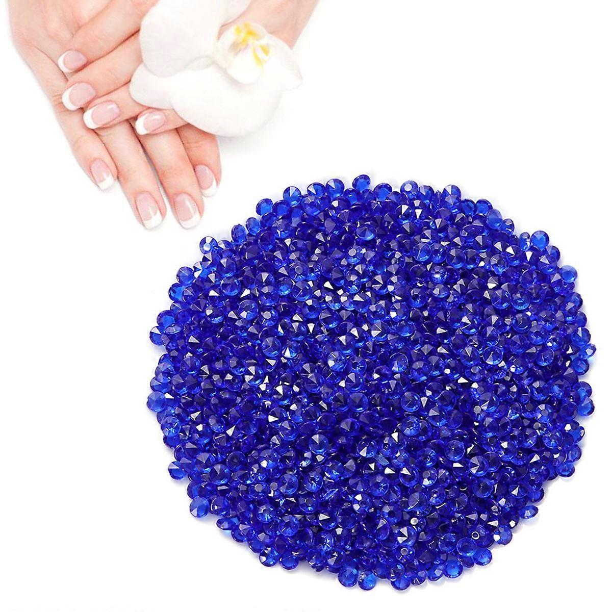Craft Rhinestone Acrylic Diamonds for Wedding Decorations 4000Pcs Dark Blue