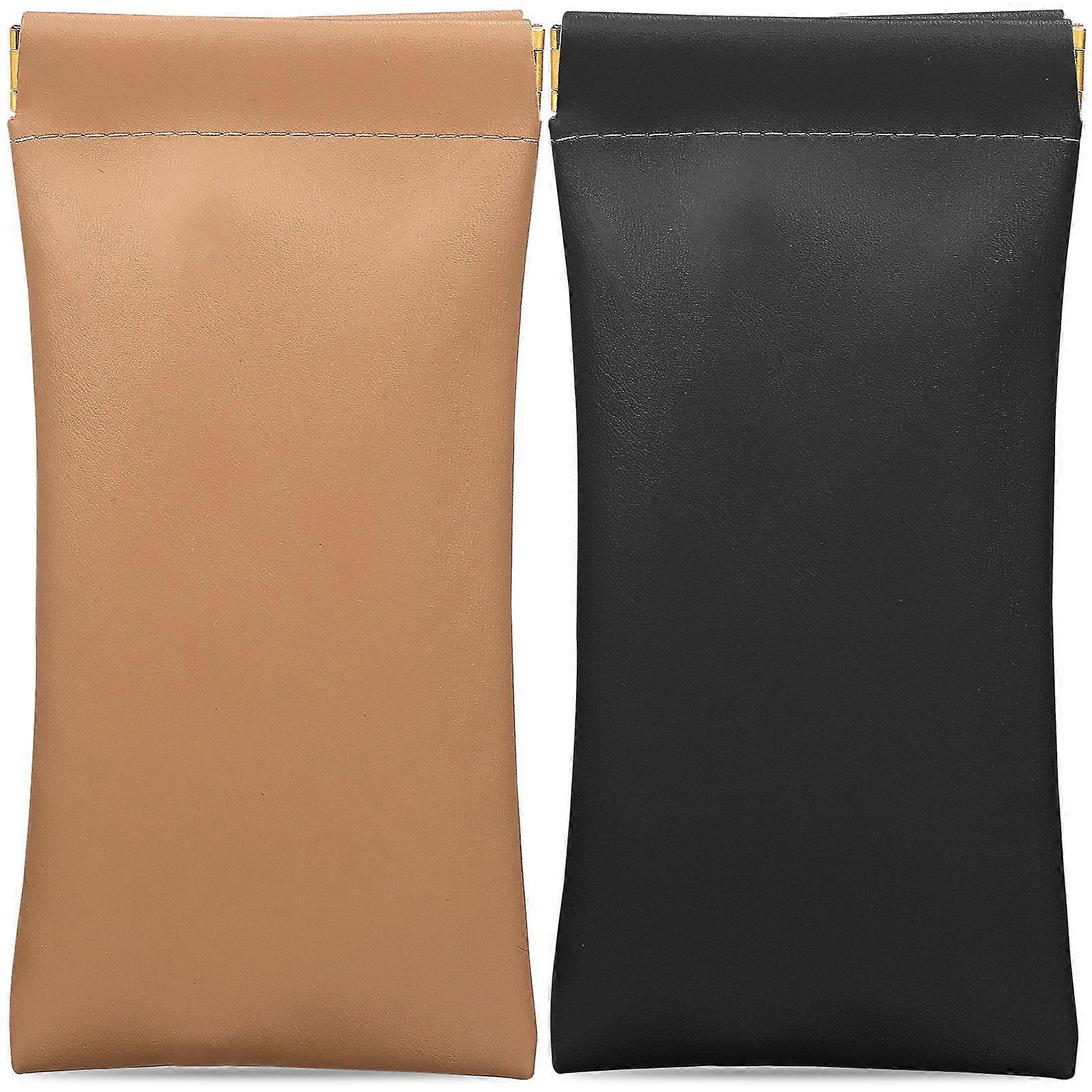 Sunglass Case PU Protective Storage Bags for Use 10Pcs