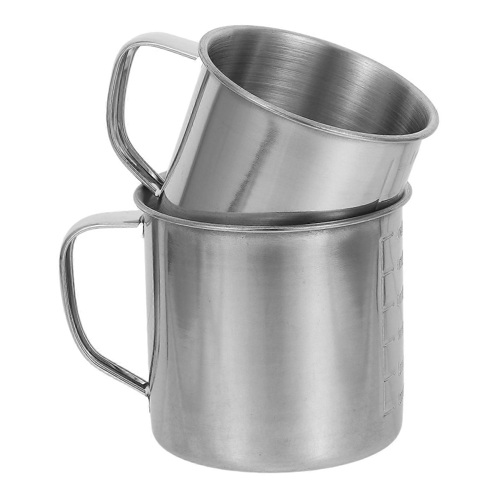 Small Stainless Steel Measuring Cup with Handle for Kitchen Use 10Pcs