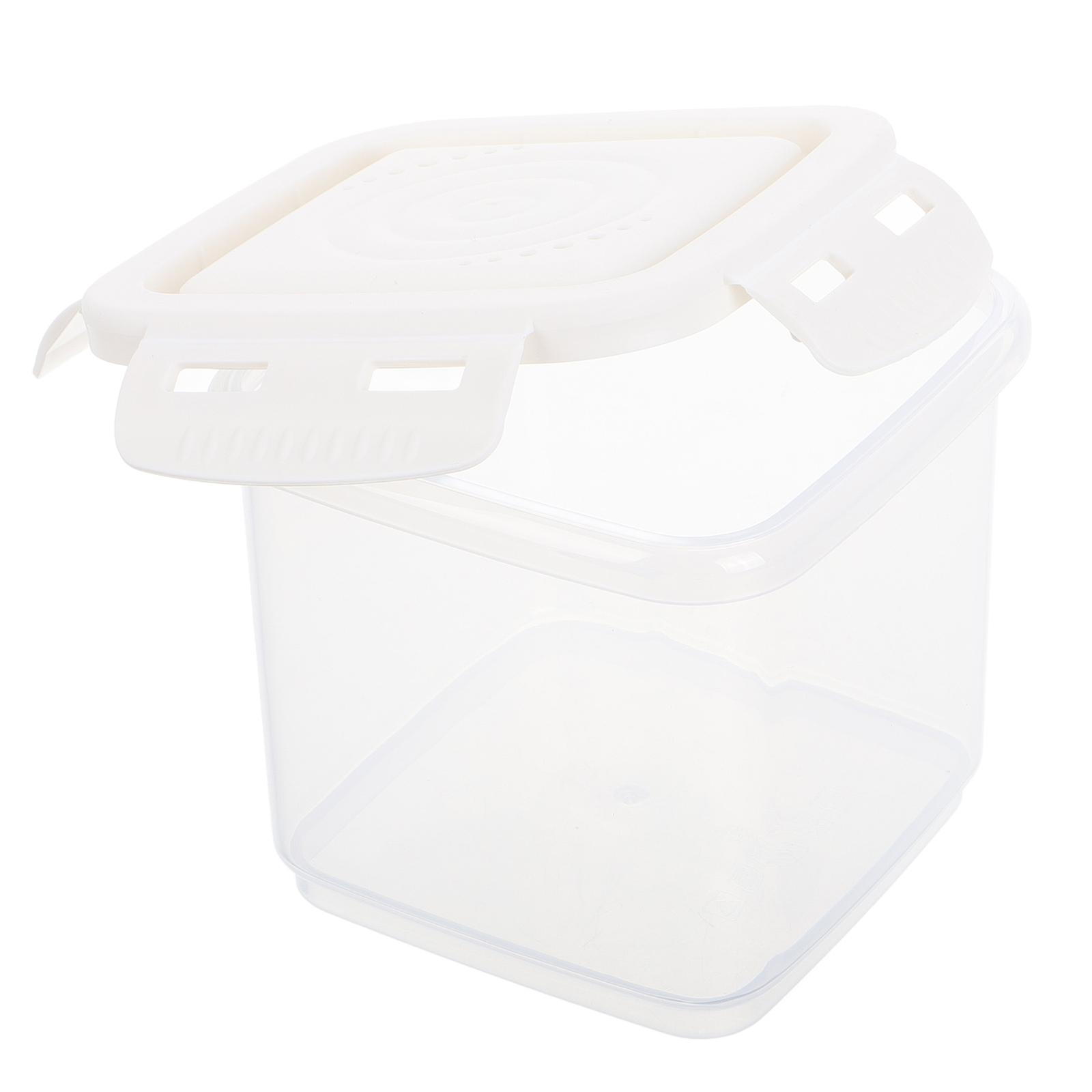 Meal Prep Soup Storage Containers for Freezing 4Pcs White Plastic Set