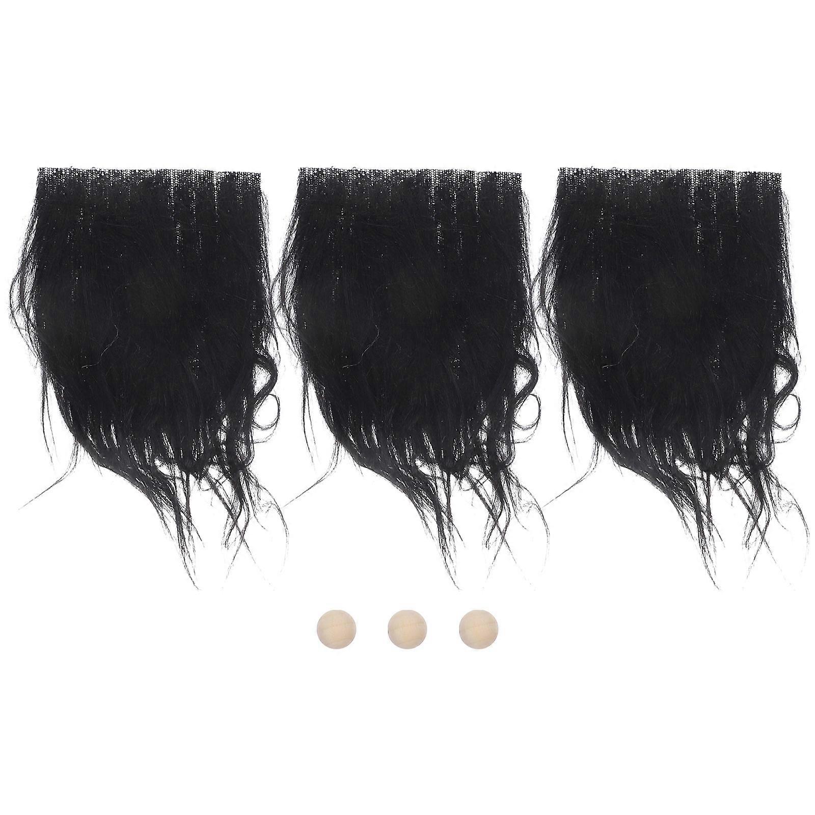 5 Sets Of Gnome Beads Props For Crafting And DIY Decoration Suitable For Adults In Black Color With Rectangular Shape