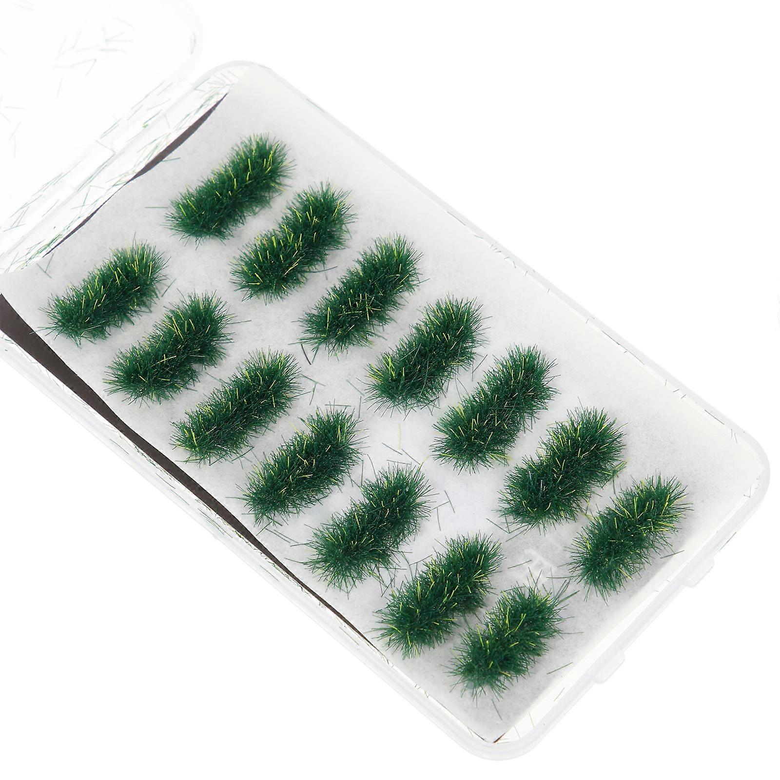 Plastic Grass Clusters Decor Indoor Decoration For Sand Table Model 3 Pieces