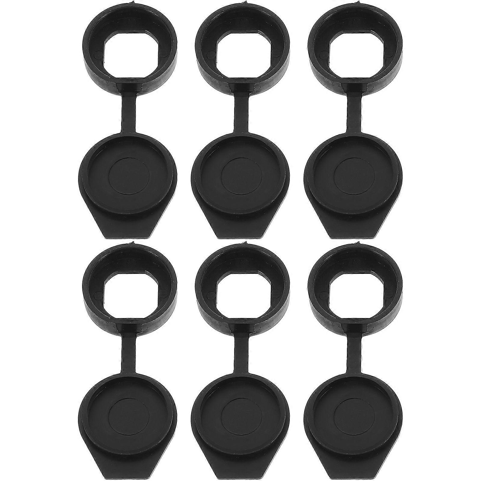 Plastic Black Waterproof Cover for Cam Lock Usage with 24 Pieces