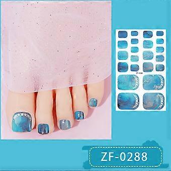 3D Imitation Diamond Hot Stamping Nail Stickers for Toenails, Nail Polish Film for Girls, Includes Nail File