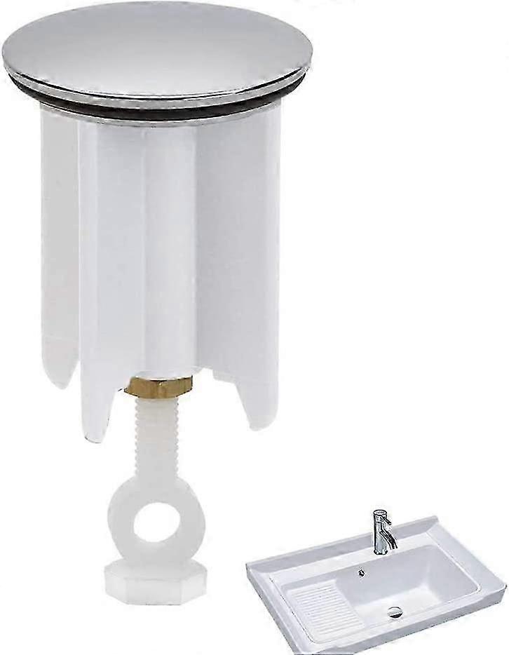 Universal Adjustable 40mm Bathroom Sink Stopper - High Quality Drain Plug with Height Adjustment