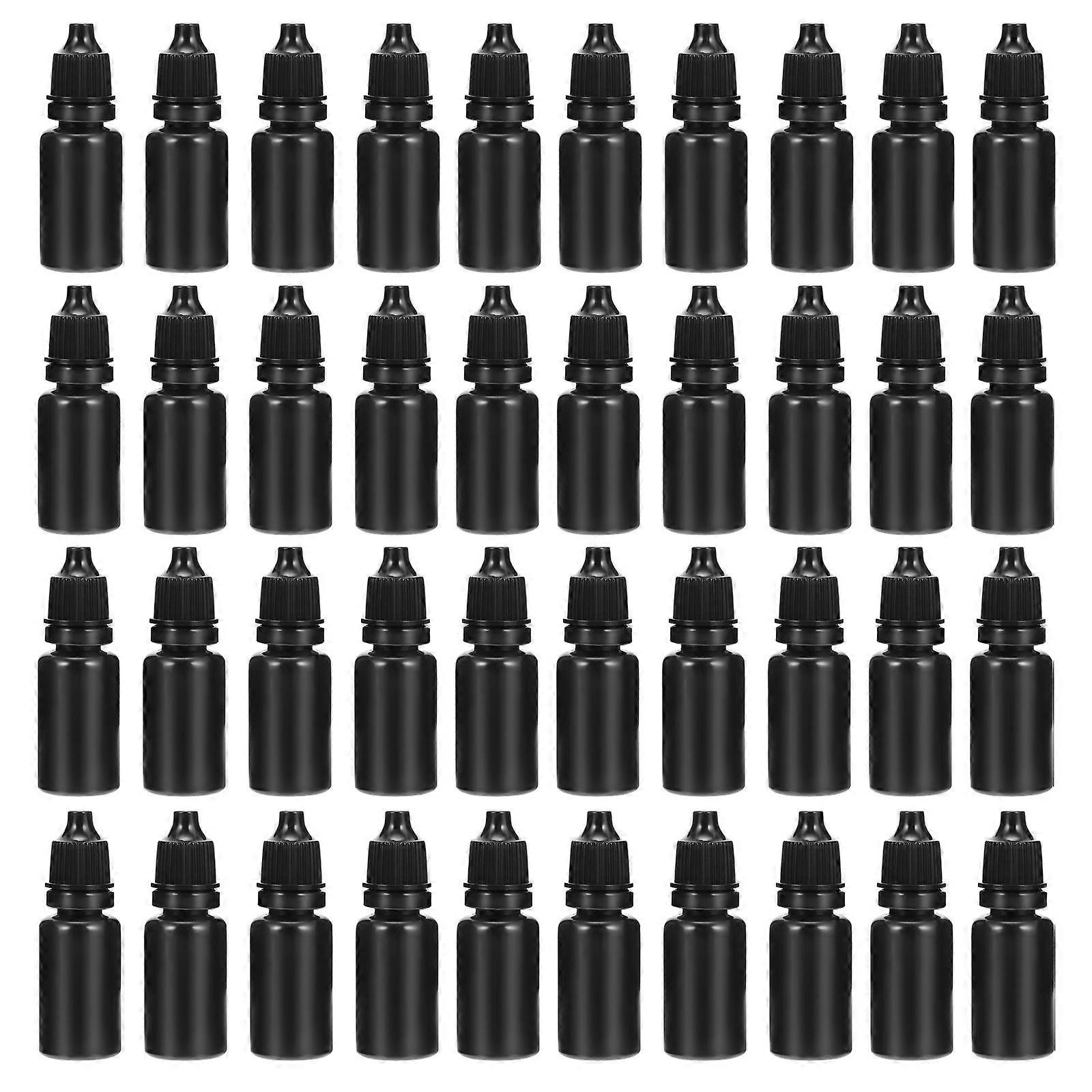 Refillable Empty Bottle Drip Bottles for Travel 400Pcs Black