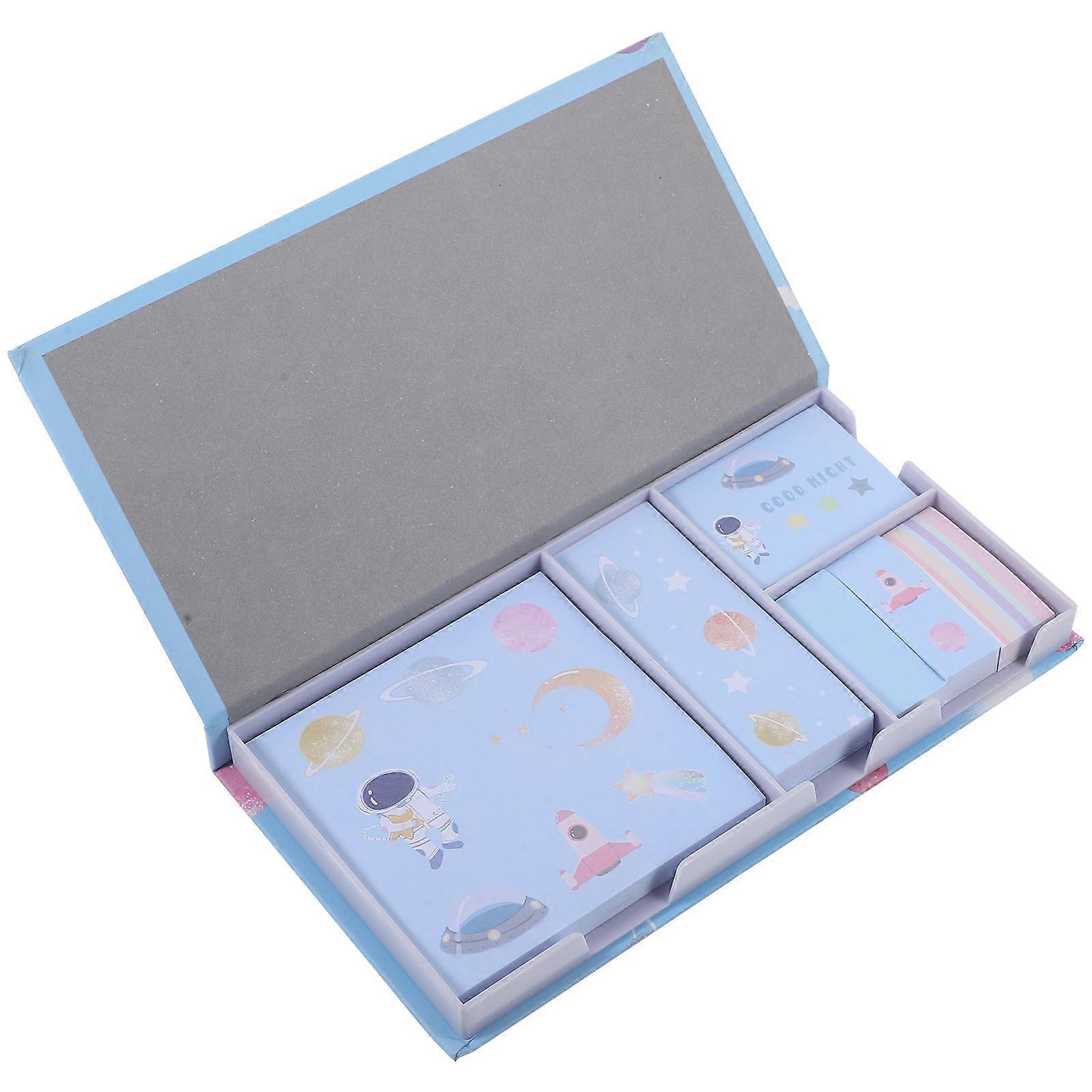 Self-Adhesive Memo Pads Memo Pad for Home Office 1Set Sky-Blue