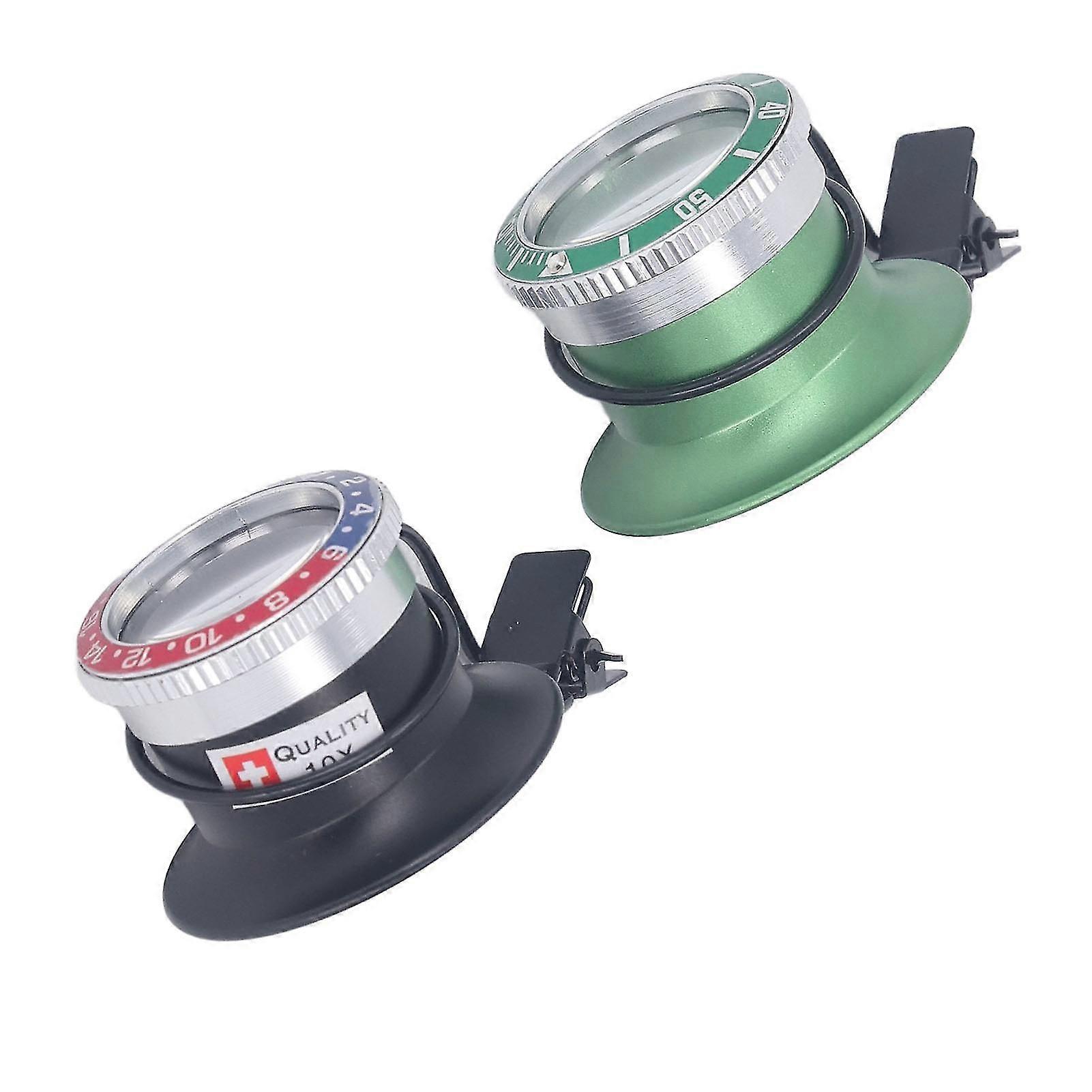 2Pcs Clip On Eyeglass Magnifier Mini Hands Free HD Magnifying Lens Tool for Watch Repair 10X