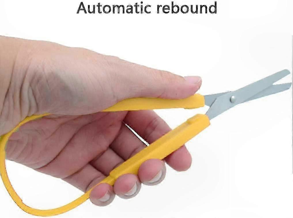 Colorful Self-Opening Scissors for Kids - Adaptive Loop Cutting Tool