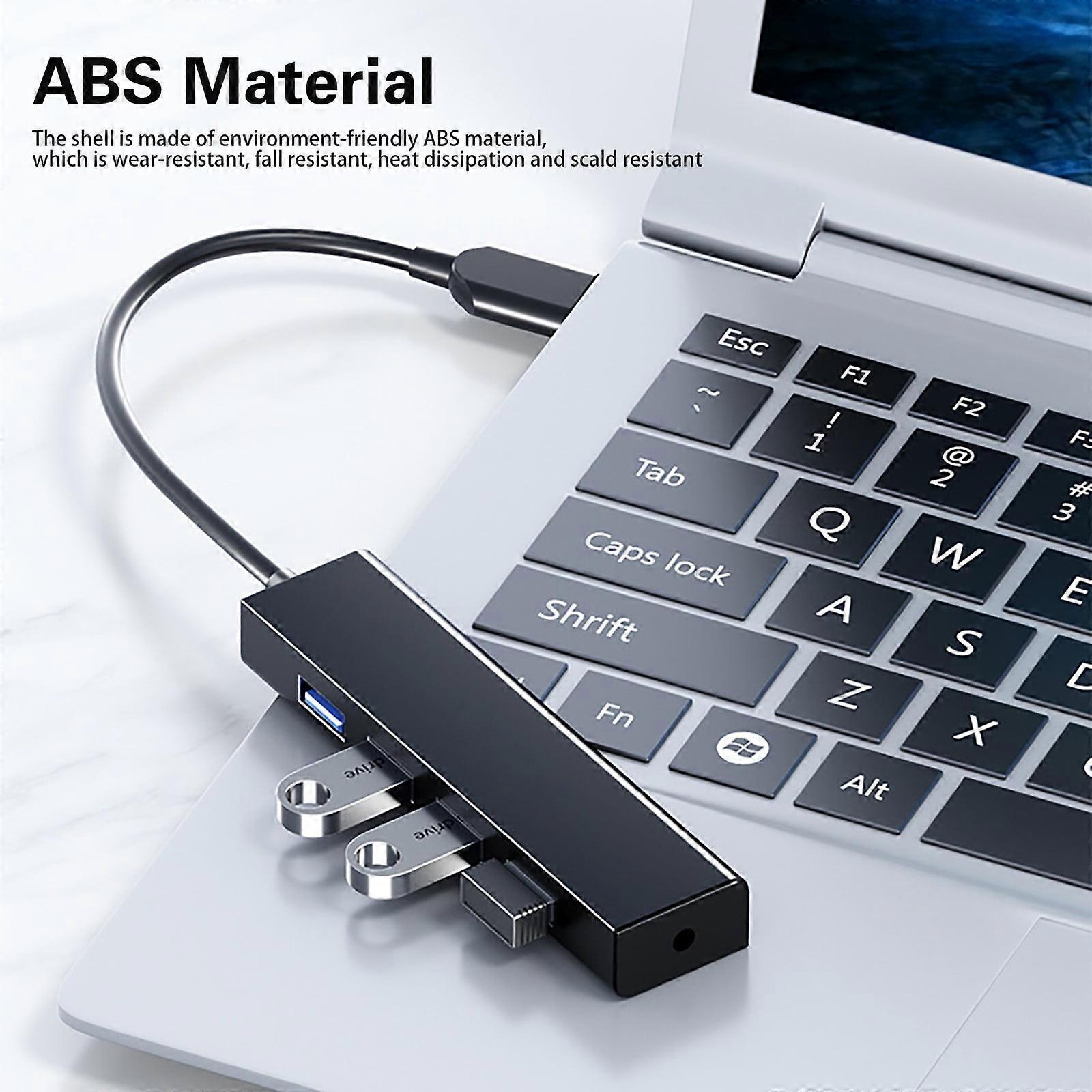 Mini USB Hub Extensions 4 Port USB 3.0 Hub Expander USB Adapter Station Ultra Slim Portable Data Hub