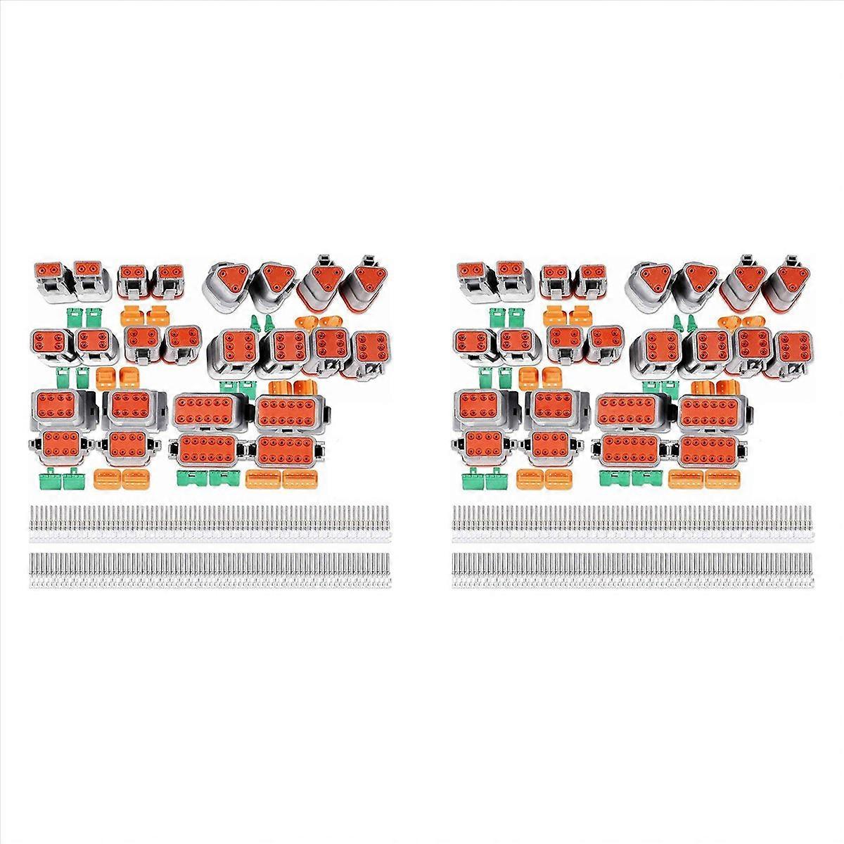 12 Sets DT-Serie Connector Kit 2 3 4 6 8 12 Pin-Anschlüsse IP68