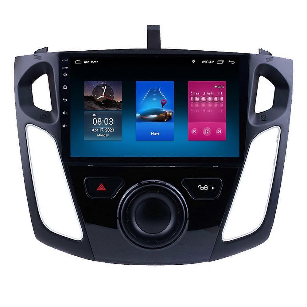 RoverOne Car Stereo Radio Bluetooth CarPlay Android Auto GPS Sat Nav Touch Screen for Ford Focus 3 Mk 3 2011 - 2019