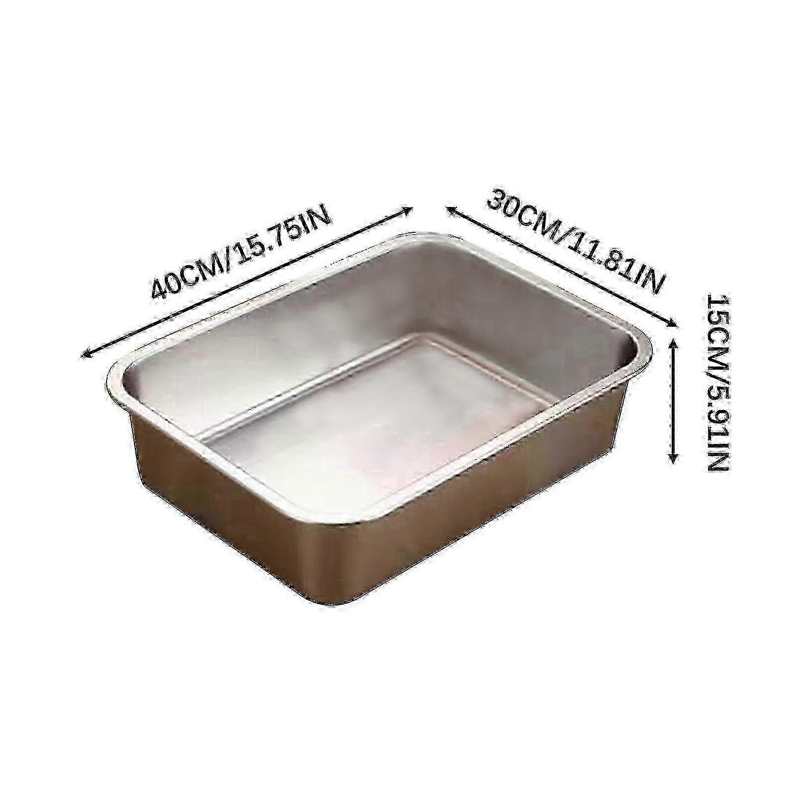 Extra Large Stainless Steel Litter Box for Small Cats, Rabbits - Odorless, Rustproof & Non-Stick