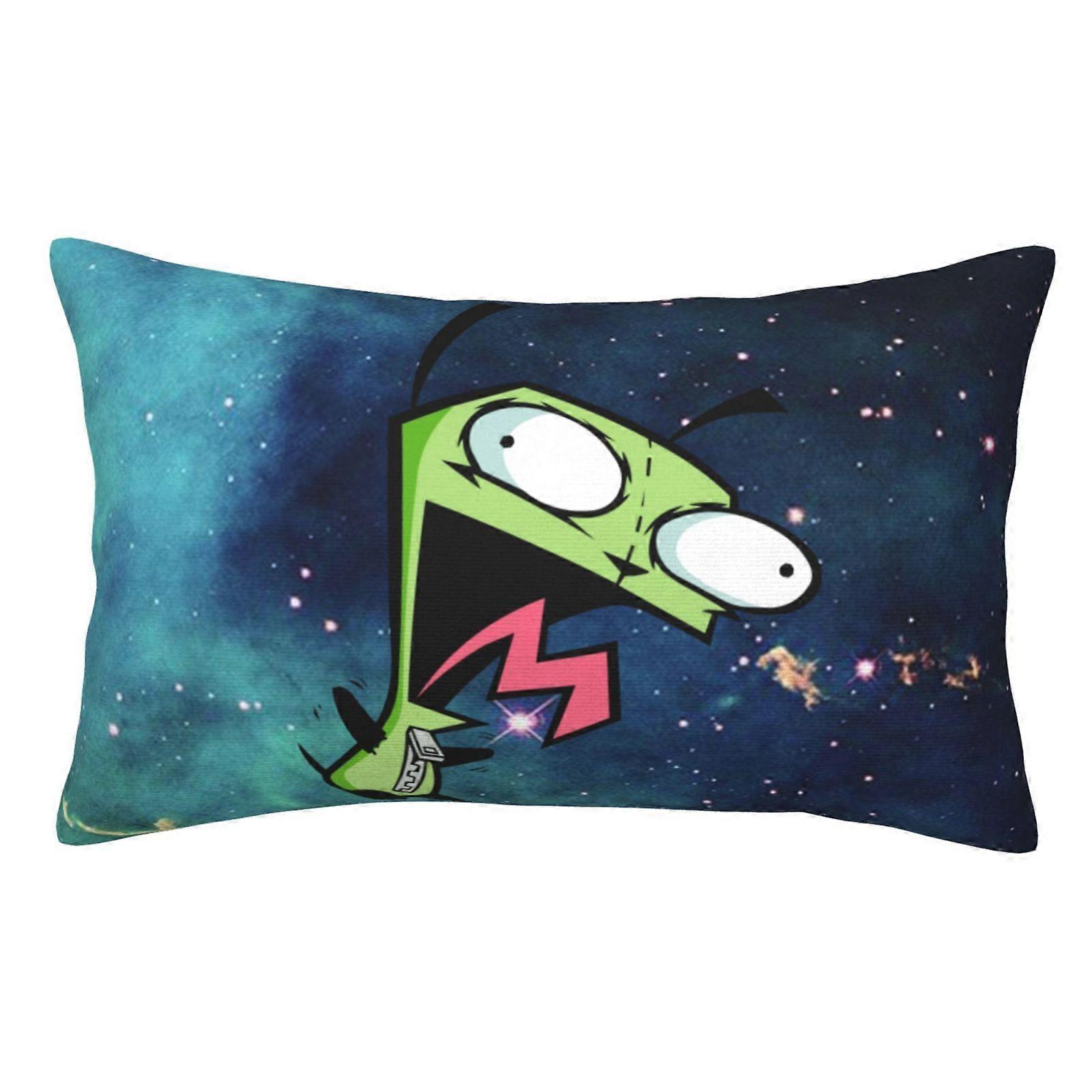 t650 Invader Zim Gir Fronha Almofada Capas de Almofada Com Zíper Oculto Fronha Decoração Para Cama Dormitório Sofá Sofá Carro cBZT650