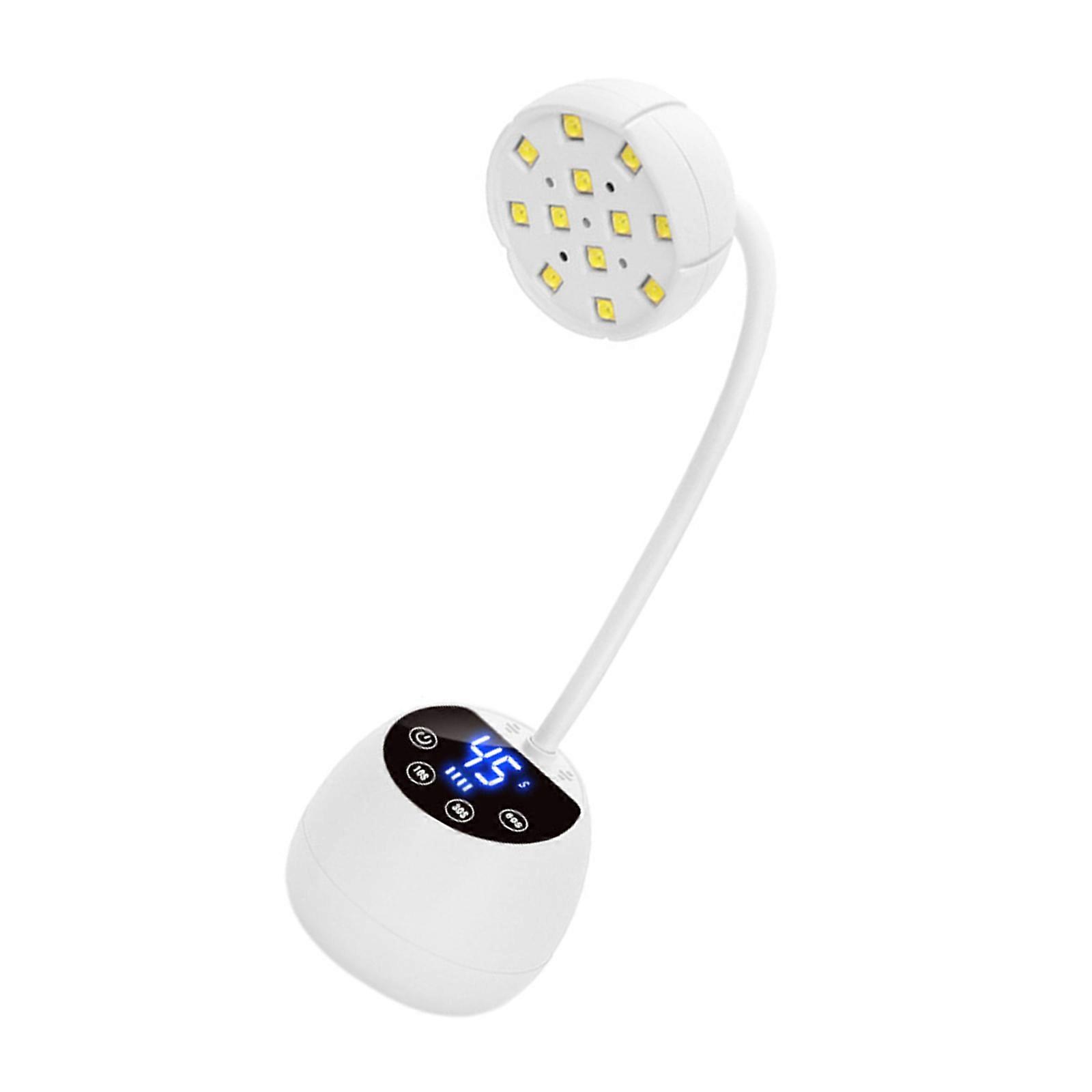 Sustainable Automatic Nail Curing Lamp Featuring 360° Uniform Light Distribution 3 Timer Mode  White