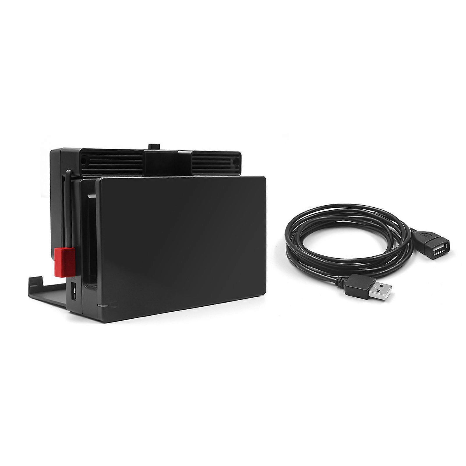 Portable USB Cooling Fan Base for Game Console Low Noise Quiet Operation Adjustable Speed Switching Modes Multicolor