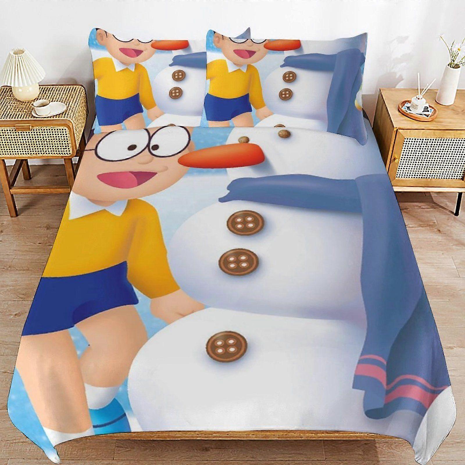 q120 Doraemon Future Adventures Complete Bed Solution Long Thread Use Durable Zip Soft Touch Duvet Cover Sets Practicality d120