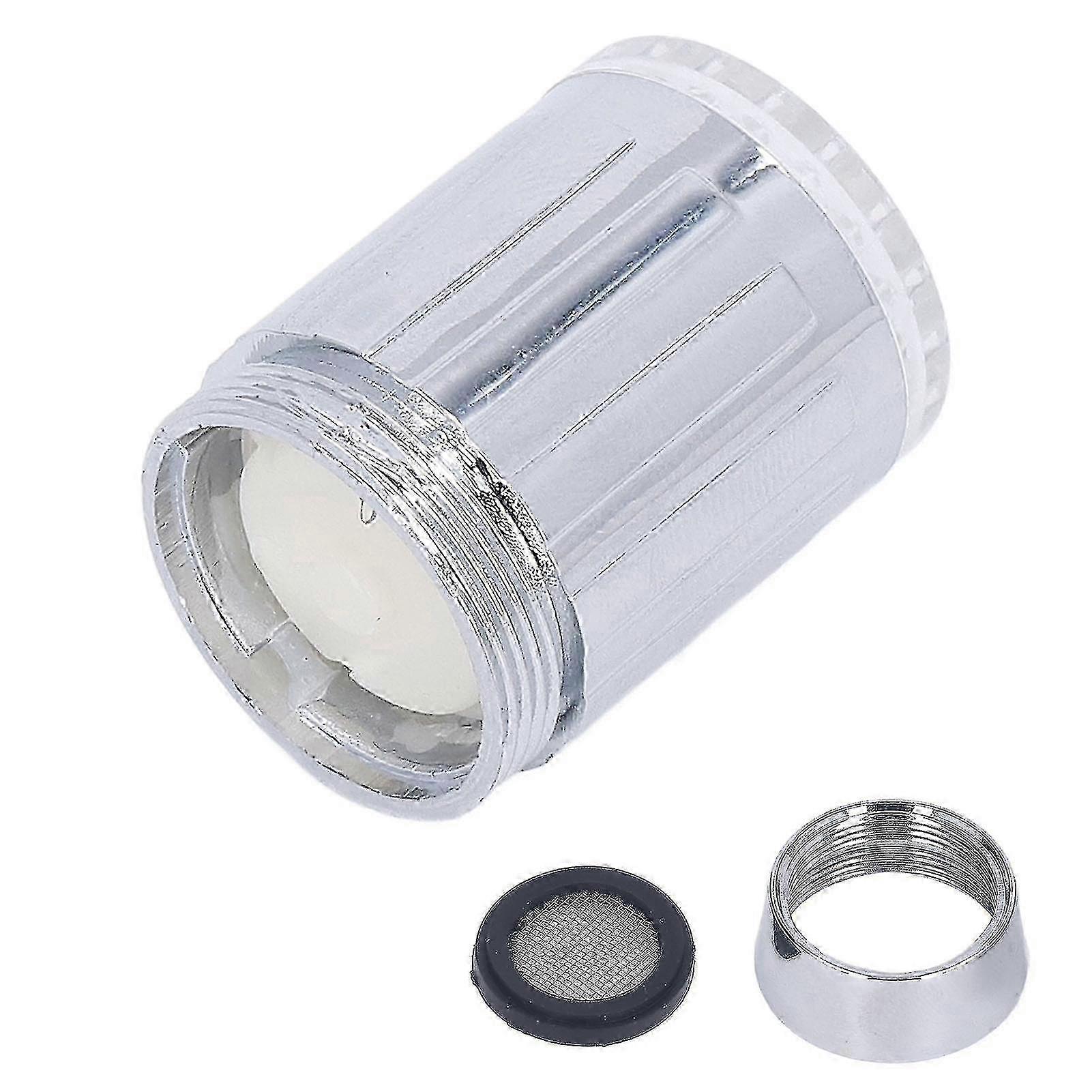 Rotating Interface Hydropowered Color-Changing Faucet, Automatic LED Light Gradient For Kitchen Bathroom Tap, 2Pcs Set