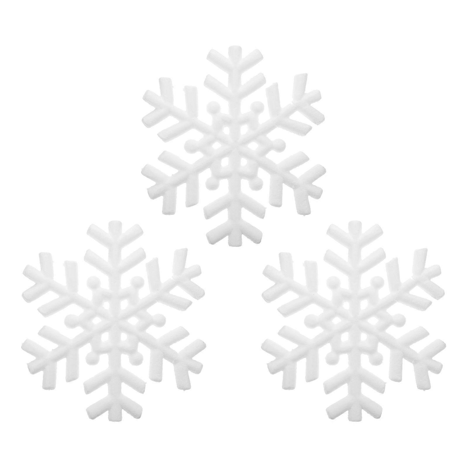 3Pcs Snowflake Pretty Snowflake Ornaments Unfinished DIY Decoration