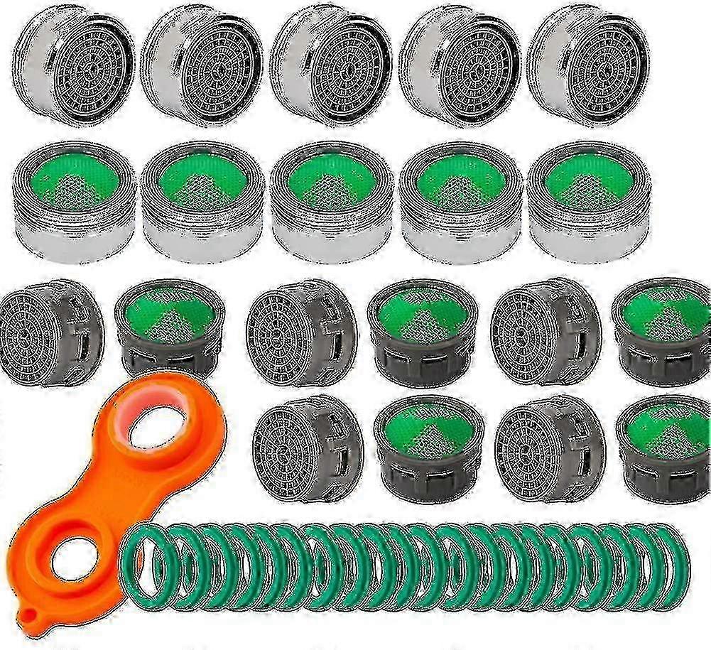 Set Of 10 M24 Faucet Aerators - 10 Internal Jet Regulators - Faucet Aerator
