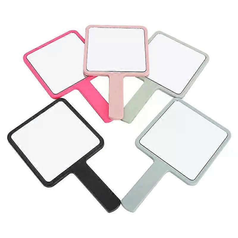 1PC Square Handheld Makeup Vanity Mirror with Handle Hand Mirror SPA Salon Compact Mirrors Eyelash Extension