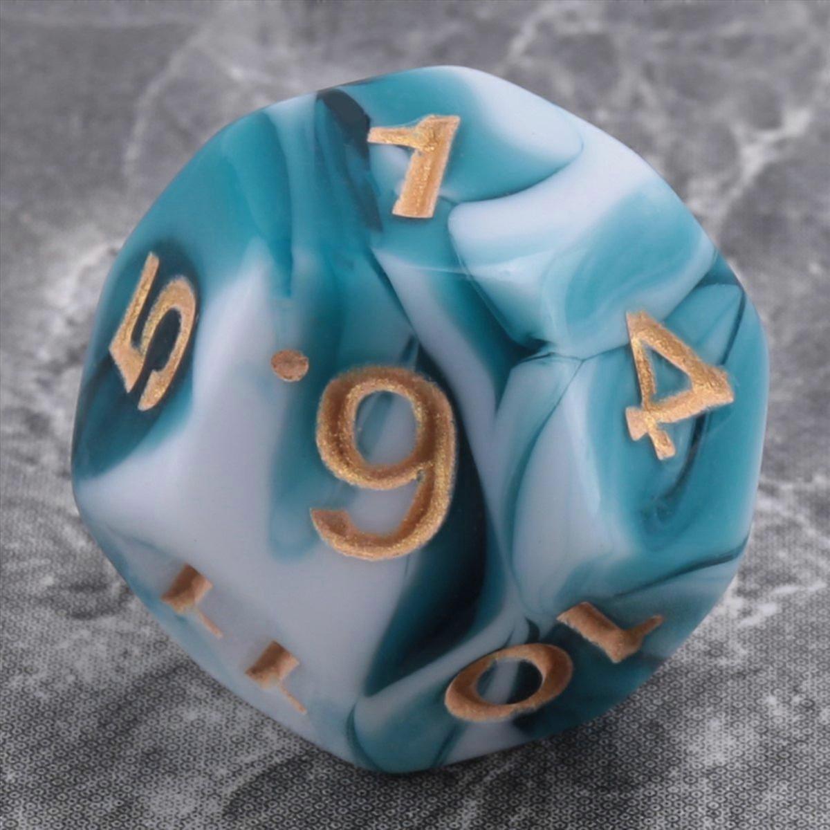 7 Pieces Polyhedral Dice Set for DND Role Playing 