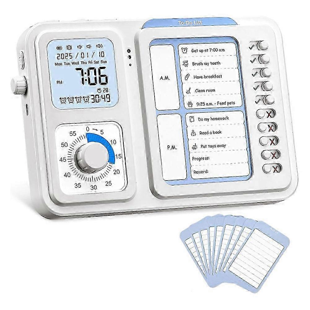 Visual Timer & ADHD Tool for Kids Adults, Task Timer with Chore Chart Board, Visual Schedule for Kids with Autism