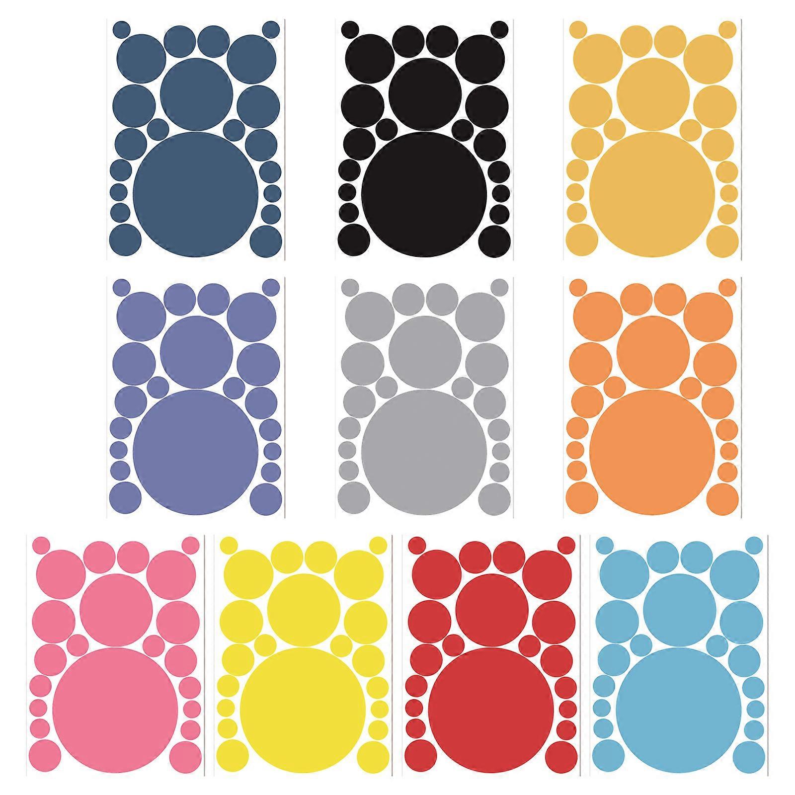 Colorful Dot Sticker 2.1-15cm Round Writable Label For Scrapbooking Photo Album Planner Notebook Calendar Wrapping Multicolor