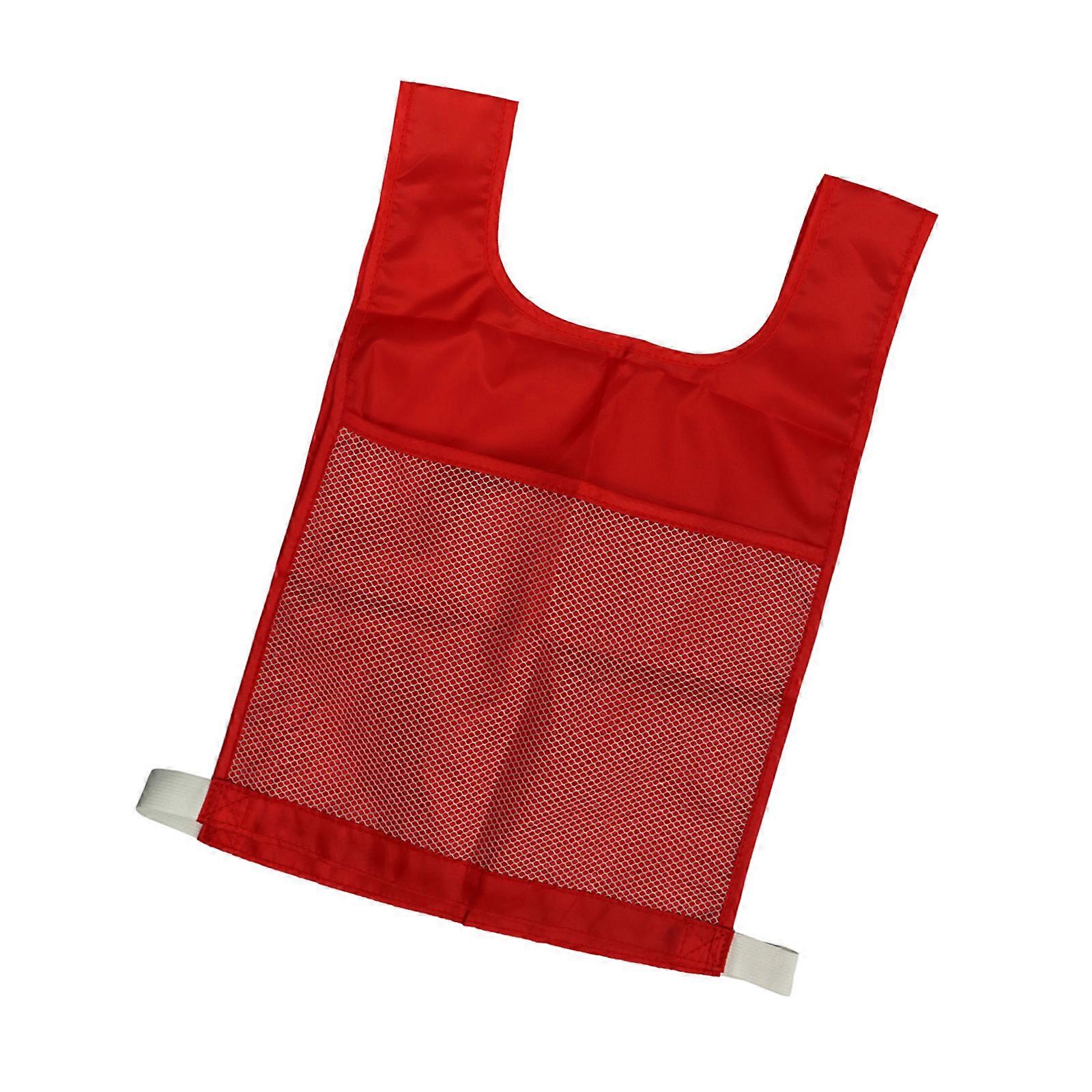 ゲームベストアウトドアベストキッズベスト身体運動ベストフォニックスとワードスペリングベストのポケット付き子供ベスト赤1