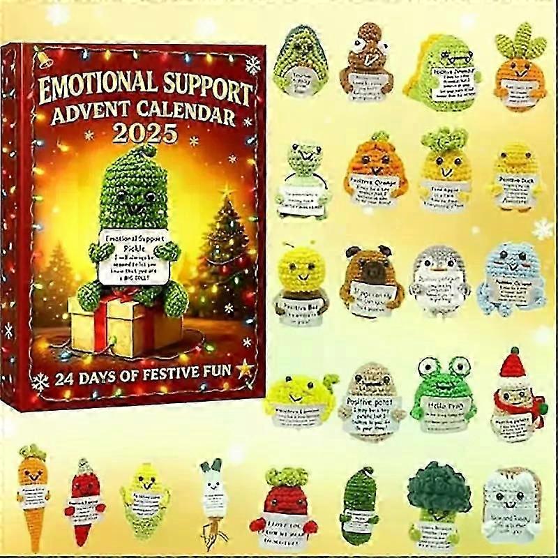 Emotional Support Advent Calendar 2025, 24 Days Christmas Advent Calendar - UK