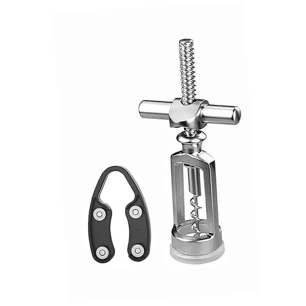 Wine Bottle Opener Set with Zinc Alloy Corkscrew and Foil Cutter for Home Bar and Travel