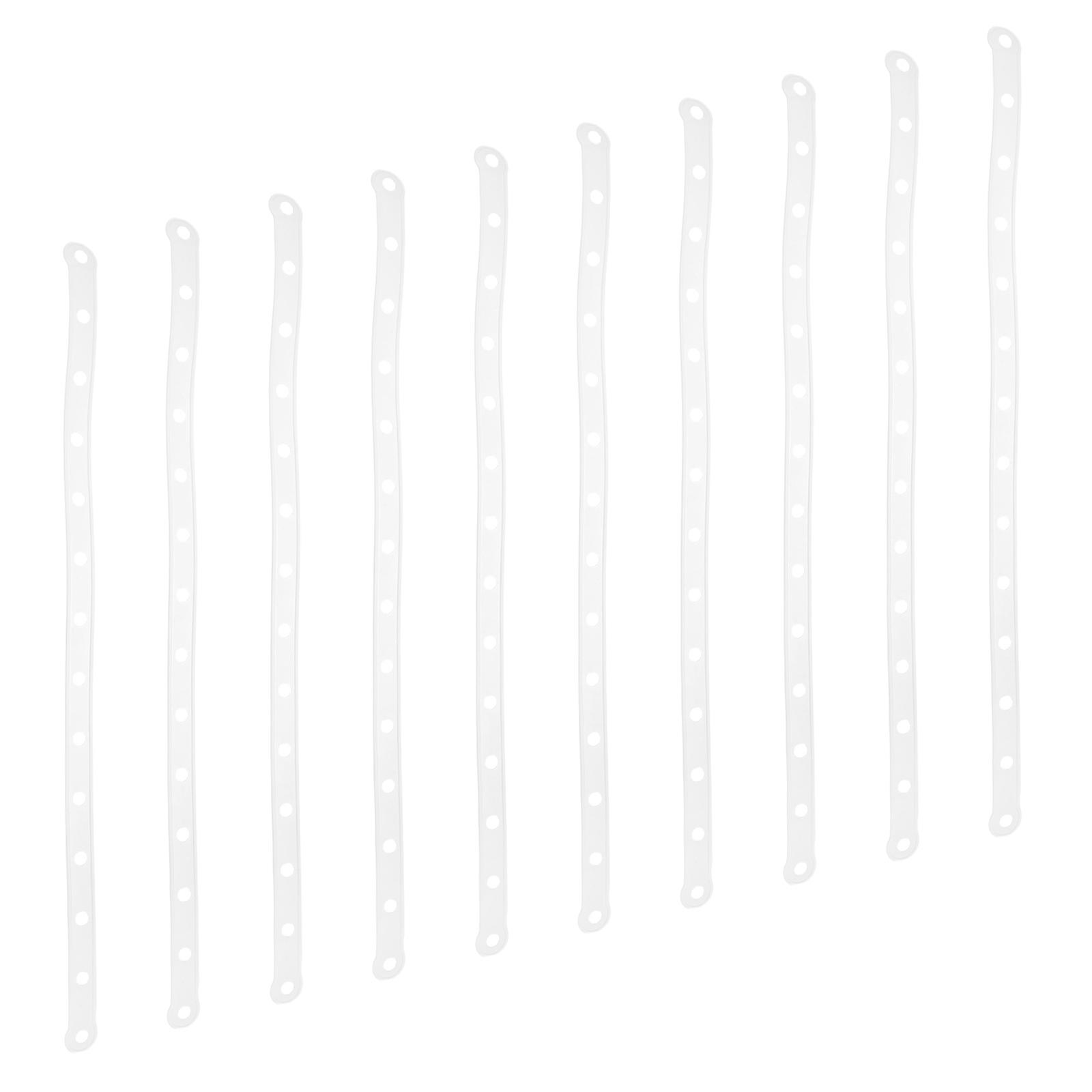 Stable Display Hanger Connectors White Plastic Heavy Duty for Store Display Garment Organization 10Set