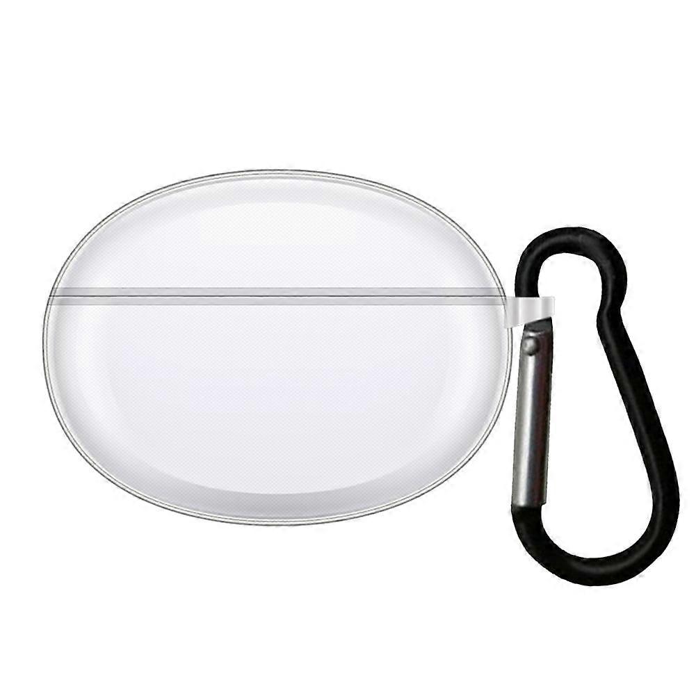 jixopn Front LED Light with Metal Hook Earbuds Box Charging Compartment Shell Wireless Earphone Case Skin for compatible with OPPO Enco X2