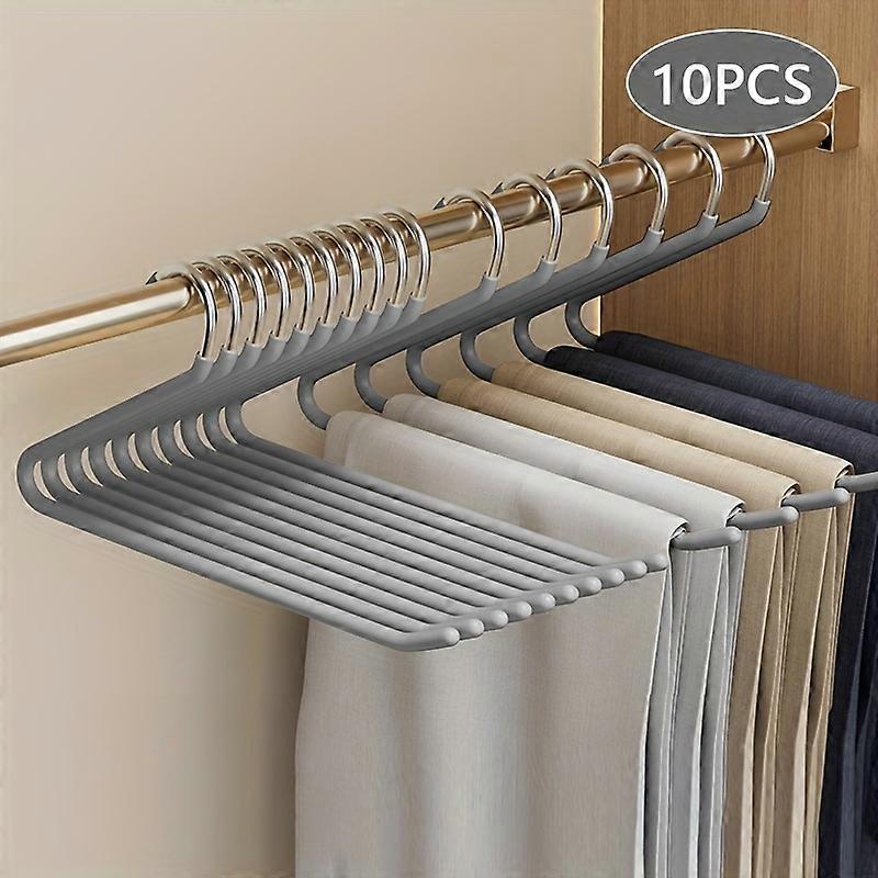10 Space-Saving Goose-Shaped Z-Shaped Garment Racks Made of Durable Metal for Multi-Functional Pants Storage, Home Essentials
