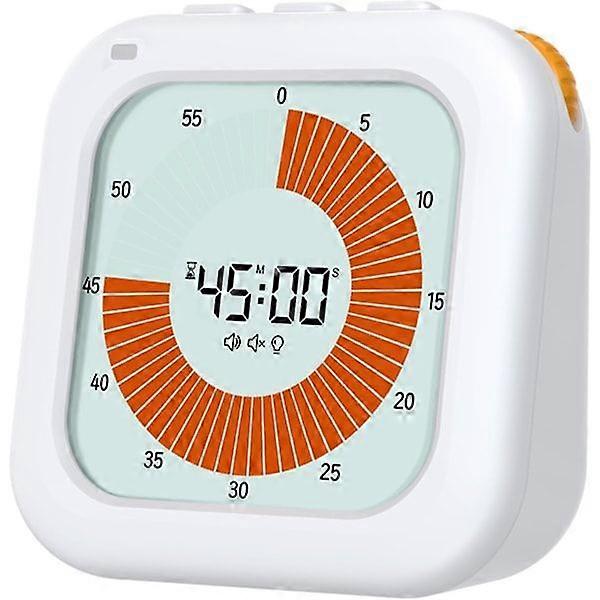 Visual digital timer, 60-minute countdown timer, focus training for kids and adults, adjustable volume