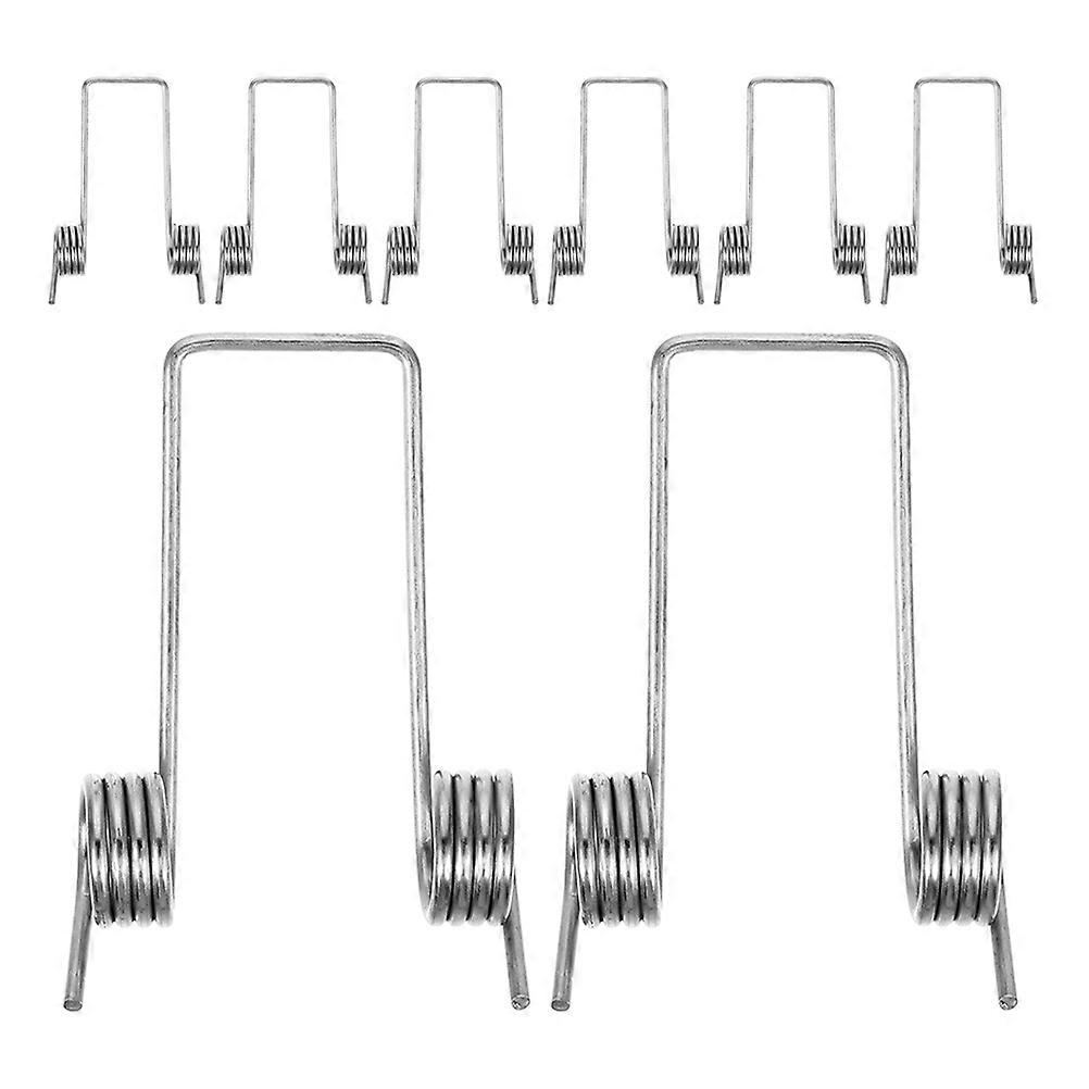 Garbage Bin Lid Torsional Spring Replacement for Smooth Operation 8Pcs Silver Metal