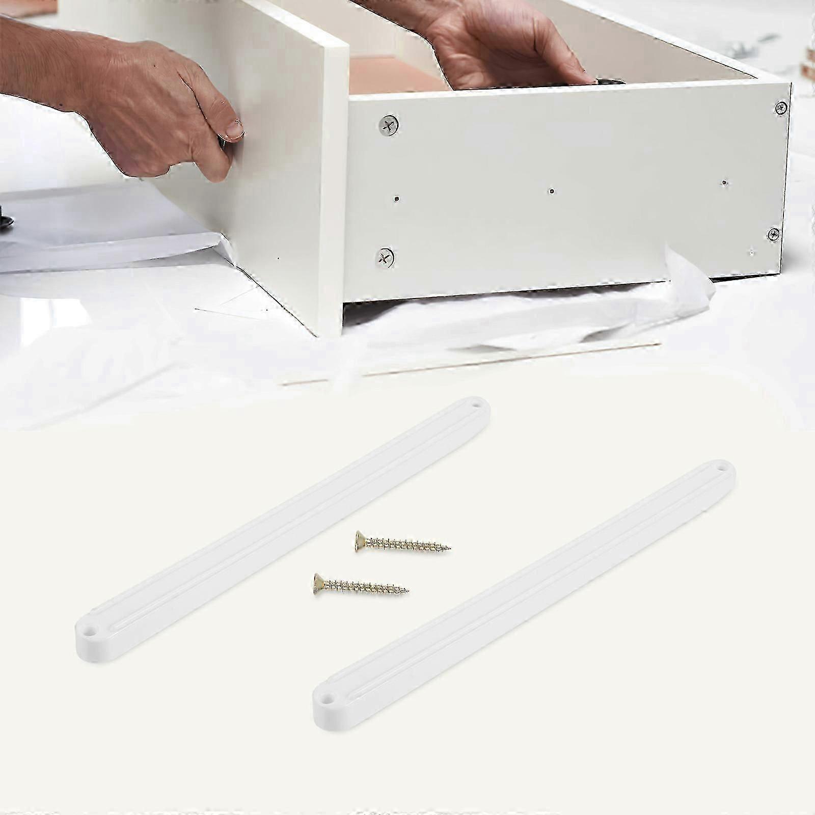 2pcs Drawer Slides Plastic Cabinet Drawer Slides Smooth Drawer Rails Kitchen Dresser Slides