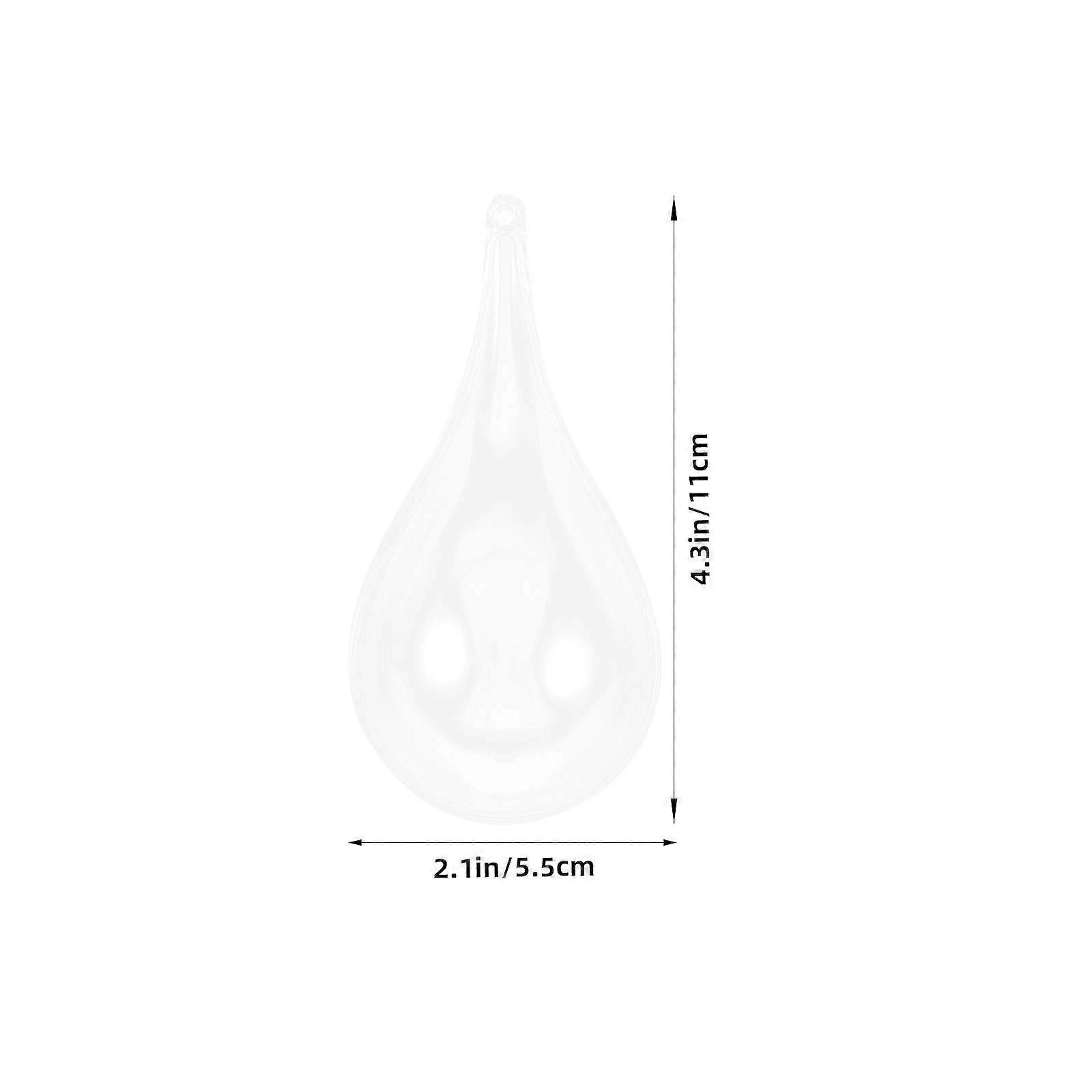 Clear Plastic Teardrop Boxes for 10Pcs Jewelry Storage Organizer