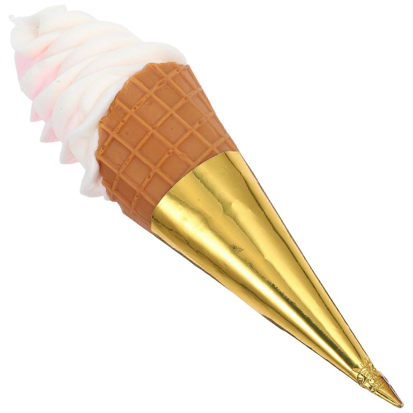 Fake Ice Cream Cone Model for Decoration with Realistic Appearance