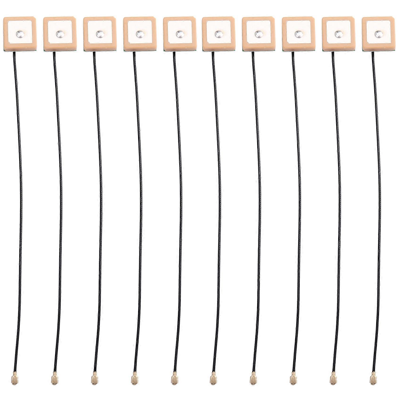 Mini GPS Active Antenna with IPX Interface 15x15x6.5mm 50 Ohm Navigation Cable for Car Tracking Drones