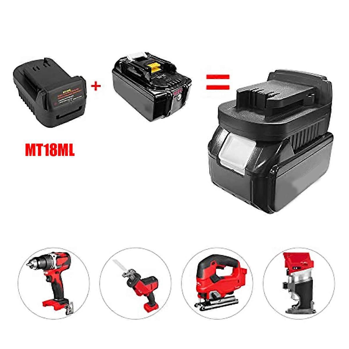 Battery Adapter Power Source Connector Charge Conversion Dock 18V MT18ML to for Milwakee Lectrical Tools