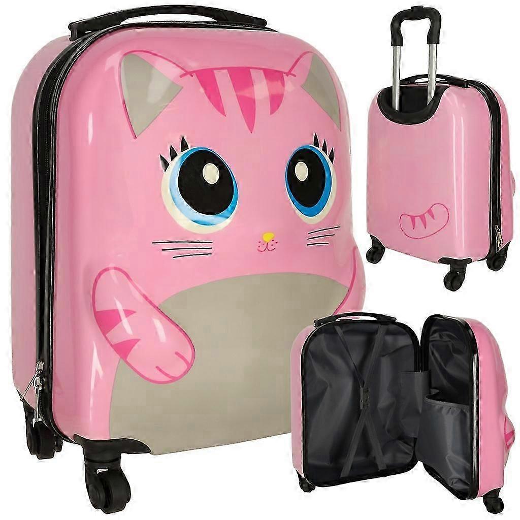 Barnresevska p hjul kattrosa