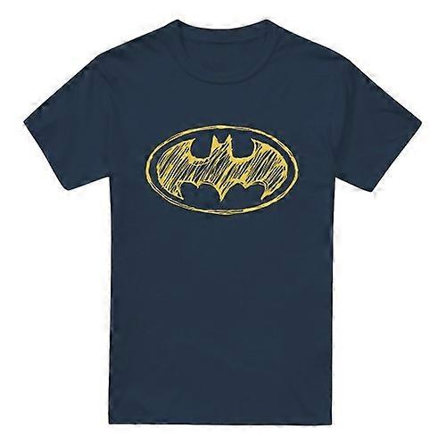 Batman Mens Scribble Logo T-Shirt