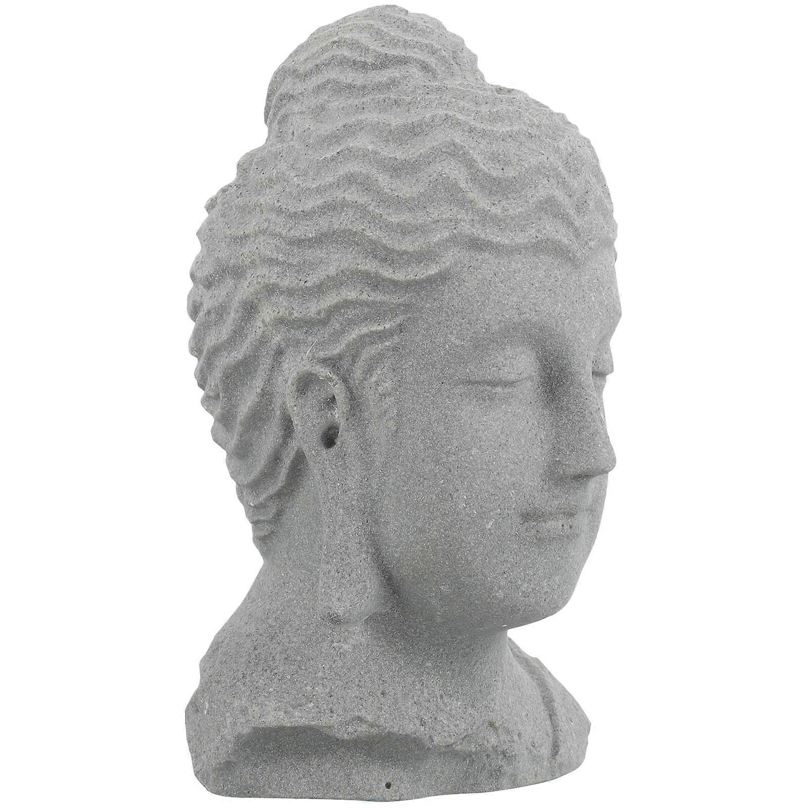 Buddha Figurine Buddha Head Statue for Aquarium Decor 4Pcs Set