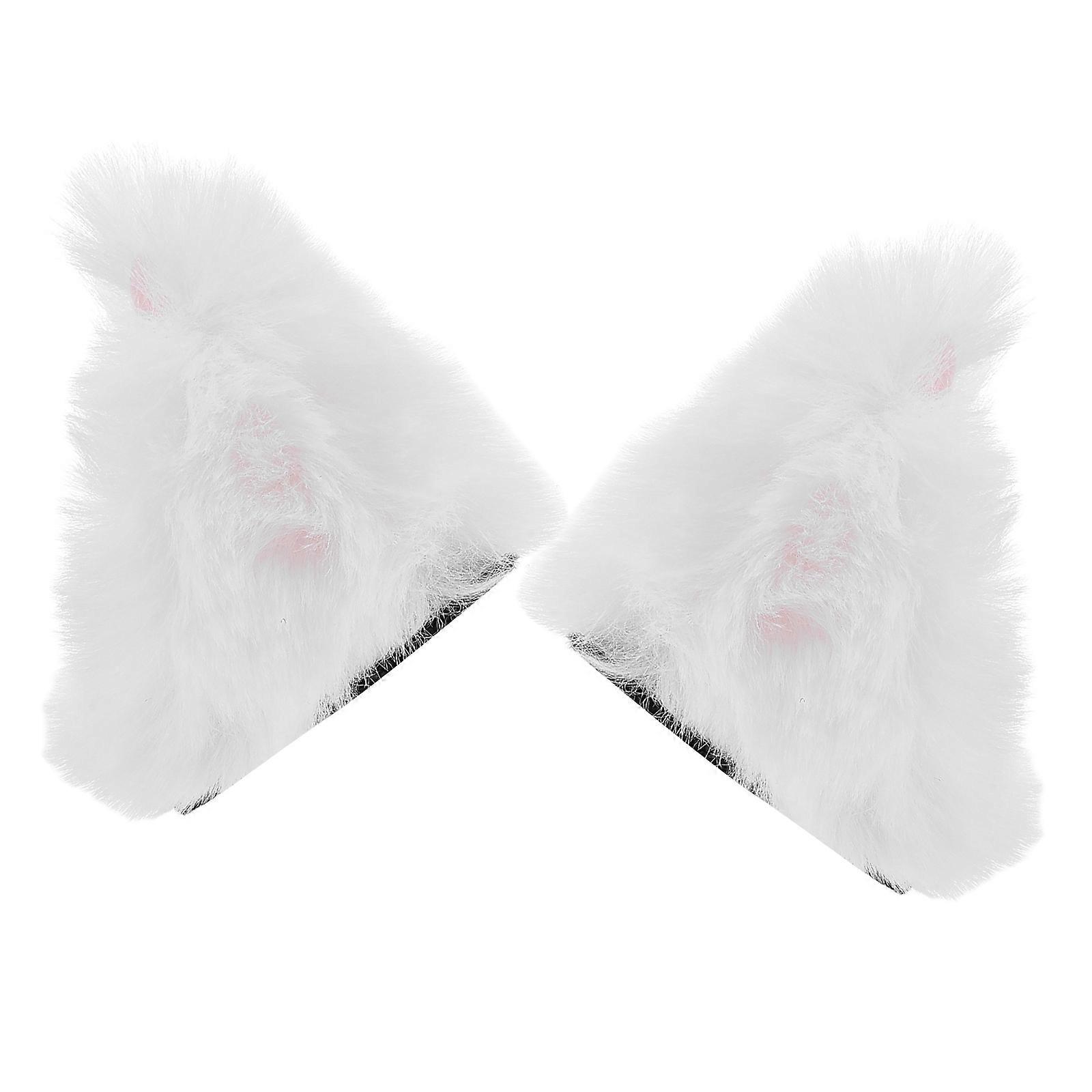 Plush Ear Accessories for Decoration 2Pcs Motorcycle Ears